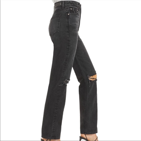 GRLFRND | Mica Jeans Distressed In Lights Off Size 25 NWT - Picture 5 of 16
